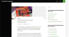 Desktop Screenshot of madsciencenotebook.com